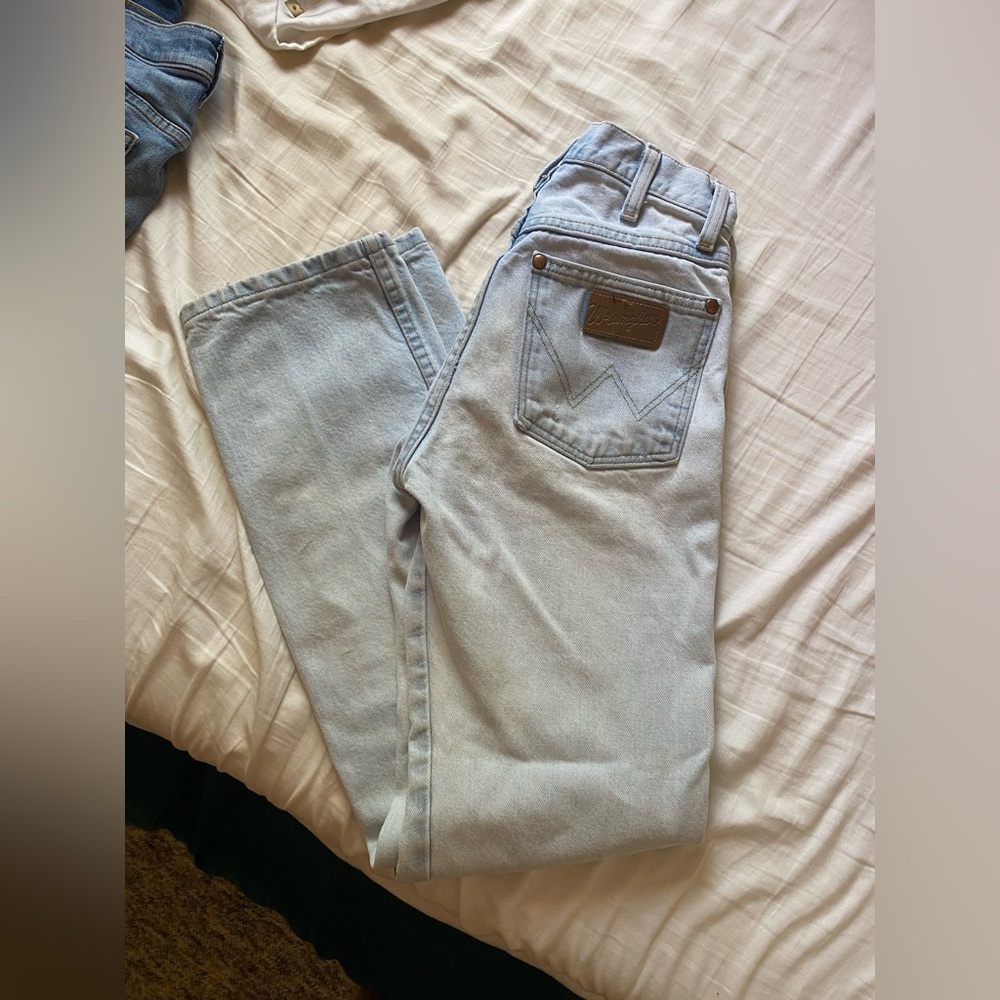Wrangler Cowboy Cut Denim Blue Jeans 5x32 Light Wash